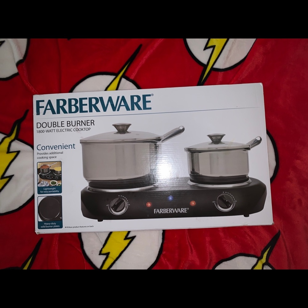 Double portable burners for cooking